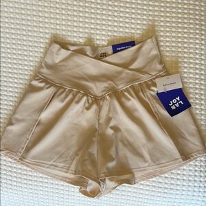 JoyLab Tan Built-in Shorts High Waist Workout Shorts Size S